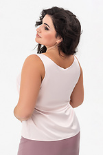 Top wykonany z miękkiej tkaniny ELIZZA na szerokich ramiączkach w pudrowym kolorze Garne 3041455 zdjęcie №11