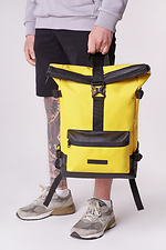 Городской молодежный рюкзак ролл-топ желтого цвета GARD 8011455 фото №2