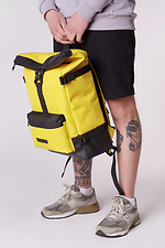 Urban youth backpack roll-top yellow GARD 8011455 photo №4
