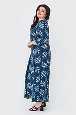 Длинное свободное платье BRIANA из штапеля в растительный принт Garne 3040456 фото №2