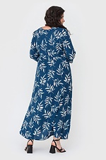 Длинное свободное платье BRIANA из штапеля в растительный принт Garne 3040456 фото №4