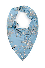 Blaues LEDI-Halstuch mit zartweißem Aufdruck Garne 3500456 Foto №2