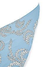 Голубой шейный платок LEDI из софта в белый принт Garne 3500456 фото №3