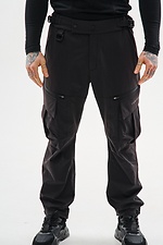 Gerade geschnittene Nylon-Cargohose „Dairu 2.0“, schwarz TUR WEAR 8037456 Foto №1