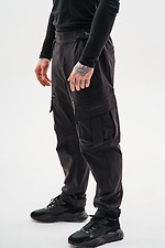 Gerade geschnittene Nylon-Cargohose „Dairu 2.0“, schwarz TUR WEAR 8037456 Foto №4
