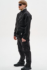 Gerade geschnittene Nylon-Cargohose „Dairu 2.0“, schwarz TUR WEAR 8037456 Foto №9