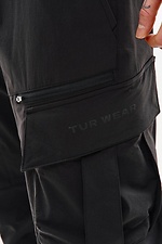 Gerade geschnittene Nylon-Cargohose „Dairu 2.0“, schwarz TUR WEAR 8037456 Foto №16