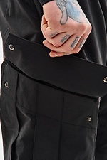 Gerade geschnittene Nylon-Cargohose „Dairu 2.0“, schwarz TUR WEAR 8037456 Foto №18