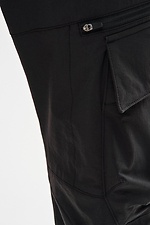 Gerade geschnittene Nylon-Cargohose „Dairu 2.0“, schwarz TUR WEAR 8037456 Foto №20