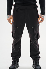 Gerade geschnittene Nylon-Cargohose „Dairu 2.0“, schwarz TUR WEAR 8037456 Foto №23