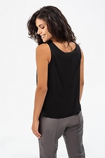 Top made of ELIZZA soft with wide straps in black Garne 3041457 photo №2
