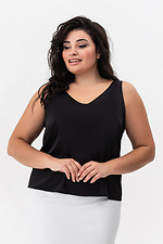 Top made of ELIZZA soft with wide straps in black Garne 3041457 photo №4