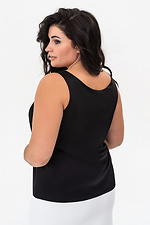 Top made of ELIZZA soft with wide straps in black Garne 3041457 photo №7