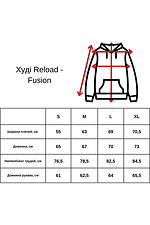 Herren-Kapuzenpullover Fusion in schwarz Reload 8031458 Foto №6