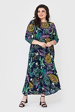 Довга вільна сукня BRIANA зі штапеля в тропічний принт Garne 3040459 фото №1