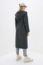 Длинное шерстяное пальто EMMA с поясом и капюшоном Garne 3037460 фото №3