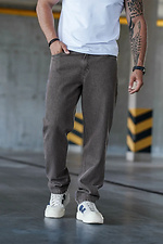 Чоловічі джинси mom denim коричневого кольору Teamv 8034460 фото №1