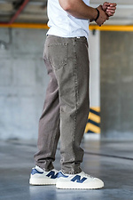 Чоловічі джинси mom denim коричневого кольору Teamv 8034460 фото №3