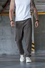 Чоловічі джинси mom denim коричневого кольору Teamv 8034460 фото №4