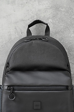 Black city backpack for every day made of high-quality eco-leather GARD 8038460 photo №4
