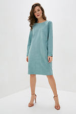Office suede oversized midi dress with long sleeves Garne 3039462 photo №2