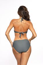 Gray one-piece swimsuit with push-up bra and high bottoms Marko 4024462 photo №3