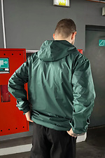 Чоловіча вітровка Zipper темно-зеленого кольору Reload 8031462 фото №3