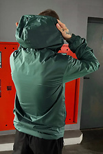 Men's Zipper windbreaker in dark green color Reload 8031462 photo №4
