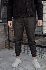 Джинсовые штаны джоггеры на манжетах с накладными карманами Without 8048462 фото №3