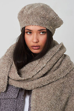 Women's beige boucle scarf Garne 4496464 photo №2