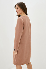 Office suede oversized midi dress with long sleeves Garne 3039465 photo №3