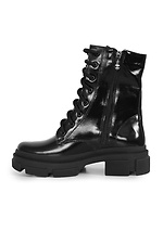 High patent leather spring boots on a platform in an army style  4205465 photo №2