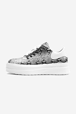 High platform python leather high top sneakers  4205466 photo №1