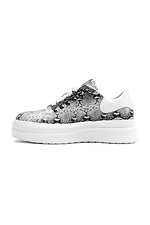 High platform python leather high top sneakers  4205466 photo №2