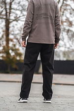 Bequeme, gefütterte Herren-Wollhose, Schwarz Teamv 8034467 Foto №5