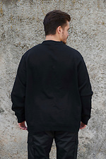 Isoliertes Oversize-Sweatshirt für Herren auf Fleece Solo Schwarz Without 8055467 Foto №4