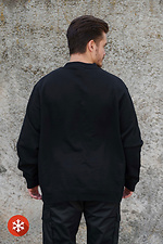 Isoliertes Oversize-Sweatshirt für Herren auf Fleece Solo Schwarz Without 8055467 Foto №4