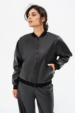 Women's SOFO bomber jacket in black eco-leather Garne 3041468 photo №2