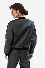 Women's SOFO bomber jacket in black eco-leather Garne 3041468 photo №4