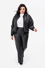 Women's SOFO bomber jacket in black eco-leather Garne 3041468 photo №17