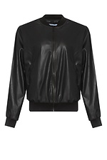 Damen-Bomberjacke SOFO aus schwarzem Öko-Leder Garne 3041468 Foto №22