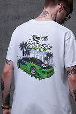Men's Oversized T-shirt with Eclips Print White Without 8049468 photo №2