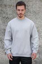 Übergroßes, isoliertes Fleece-Sweatshirt für Herren Solo Grau Without 8055469 Foto №4