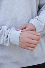 Übergroßes, isoliertes Fleece-Sweatshirt für Herren Solo Grau Without 8055469 Foto №6