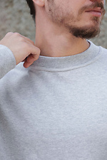 Übergroßes, isoliertes Fleece-Sweatshirt für Herren Solo Grau Without 8055469 Foto №7