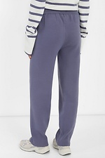 Warm high-waisted wool blend trousers  4038471 photo №2