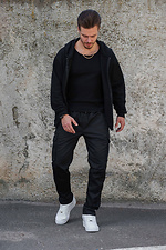 Isolierter Kapuzenpullover mit Reißverschluss für Herren, Fleece, Reißverschluss, Kane, Schwarz Without 8055471 Foto №5