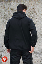Isolierter Kapuzenpullover mit Reißverschluss für Herren, Fleece, Reißverschluss, Kane, Schwarz Without 8055471 Foto №6