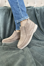 Suede short boots for autumn beige  8018472 photo №2