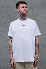 Men's Oversized T-shirt with Cars Print White Without 8049472 photo №3